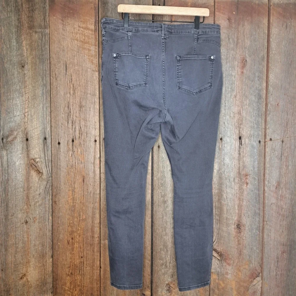 Indie Sleaze Grunge Normcore Anthropologie Pilcro Womens 33 Jeans High Rise Gray